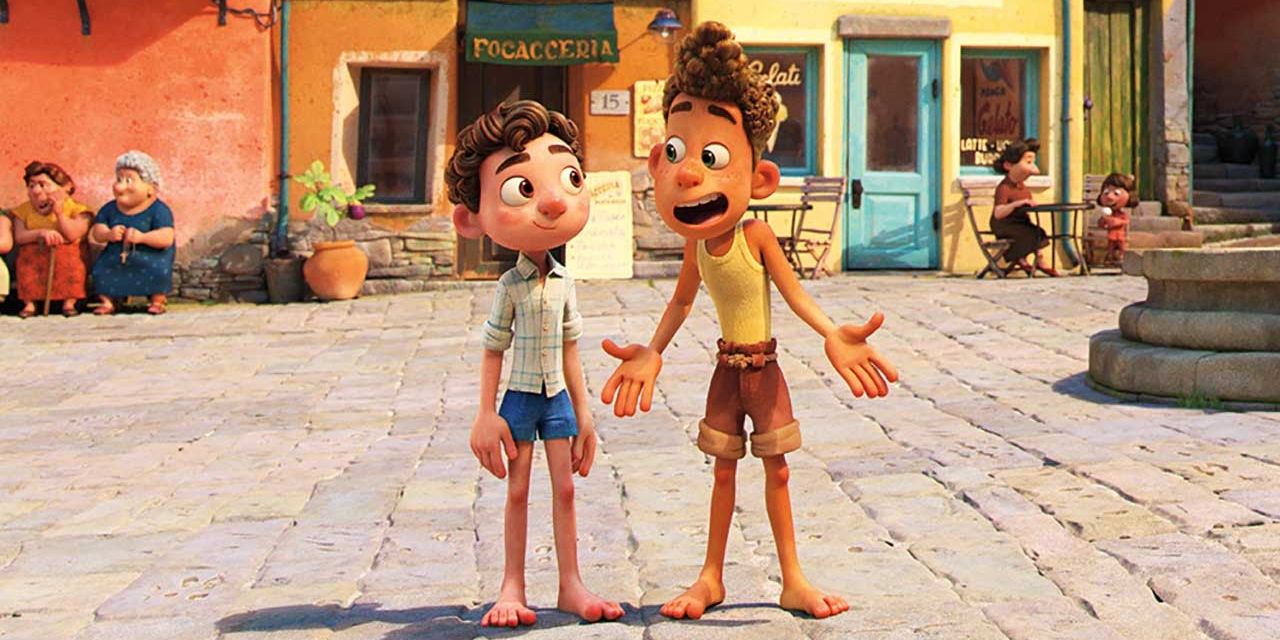 I protagonisti di "Luca", film prodotto dalla Pixar, 2021